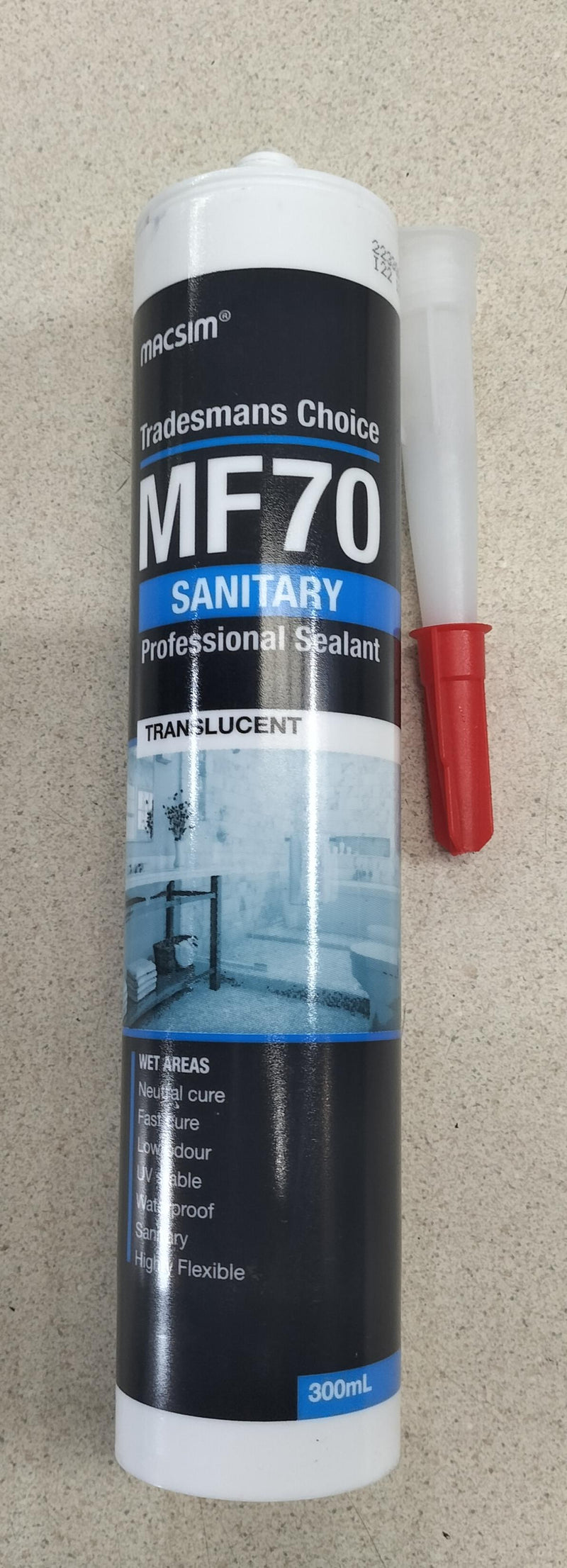 Macsim MF70 Sanitary Professional Sealant 300ml -Translucent