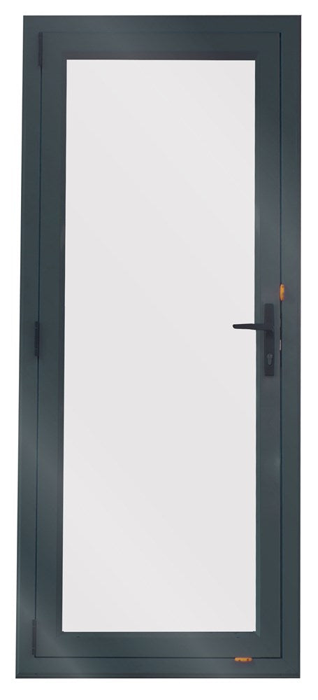 Aluminium Door 800X2000 Right Hinge Open Out - Flaxpod Single-Glazed Safety Glass