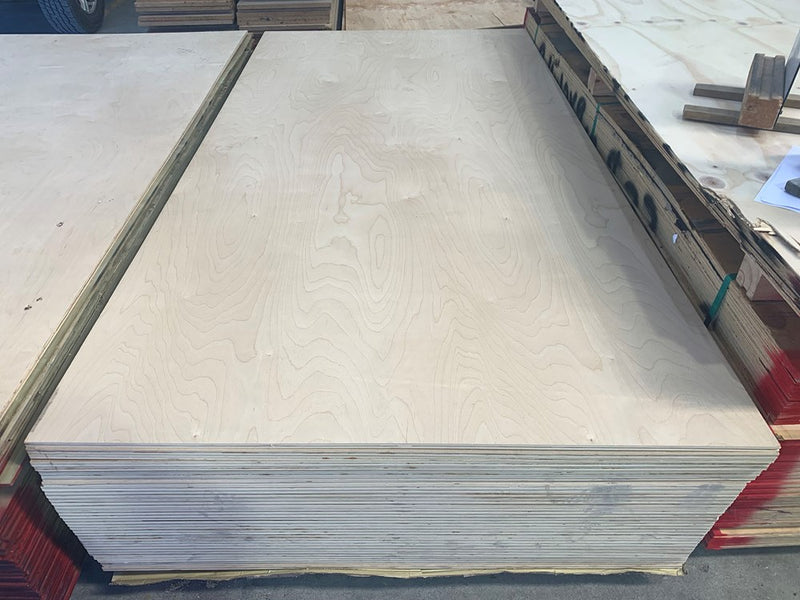 Plywood 2400x1200x12mm Untreated Utility Birch - poplar core