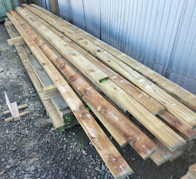 100X25 H4 Rough Sawn COL (Cut of Log)