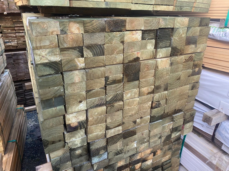 100x50 H3.2 Rough Sawn No. 2 Grade S/L 4.8m