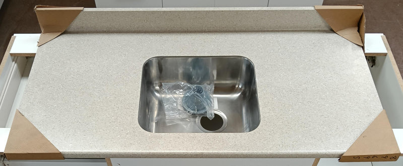 BENCH TOP 1230x610 Formica S/S Bowl