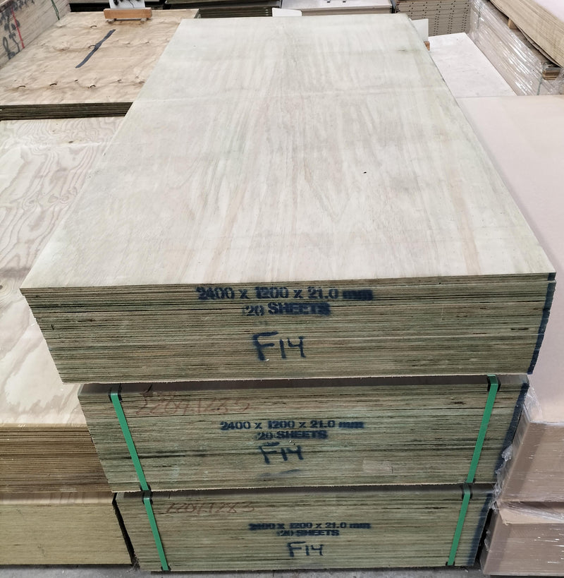 Plywood 2400x1200x21mm H3.2 CD F14 Structural