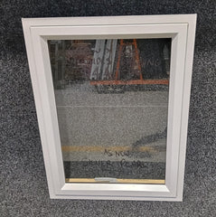 Aluminium Window 600x800 Silver Pearl (Single Glazed) Clear Glass - Used