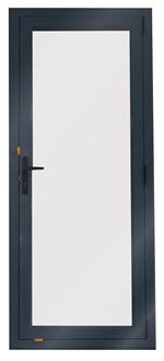 Aluminium Door 800X2000 RHOO DENIM BLUE Single-Glazed Safety Glass