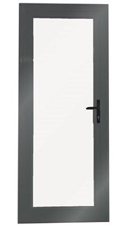 Aluminium Door 800X2000 LHOI IRONSAND Single-Glazed Safety Glass
