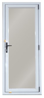 Aluminium Door 800X2000 RHOI WHITE Single-Glazed Safety Glass