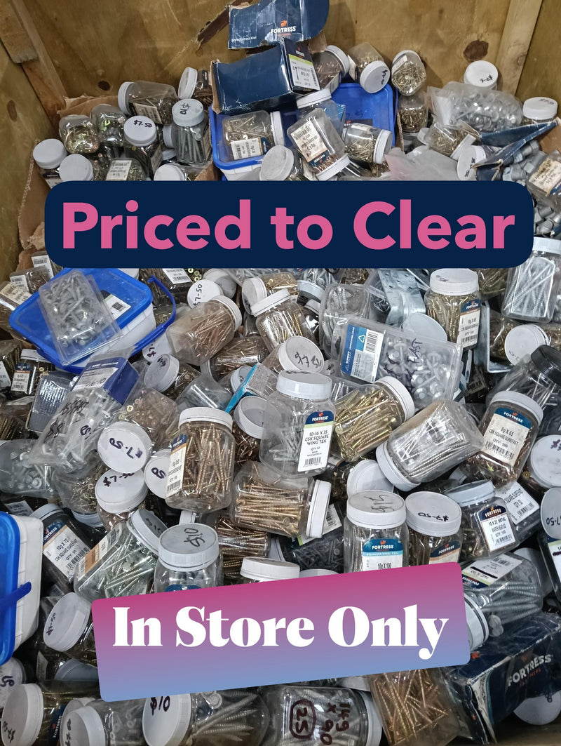Assorted Fastenings - In Store Only - Not available for purchase via Website
