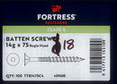 Batten Screw 14GX75mm Bugle Head T17 Class 4 Galvanised