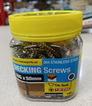 Decking Screws 10Gx50mm Stainless 304 T17 CSK Torx Drive