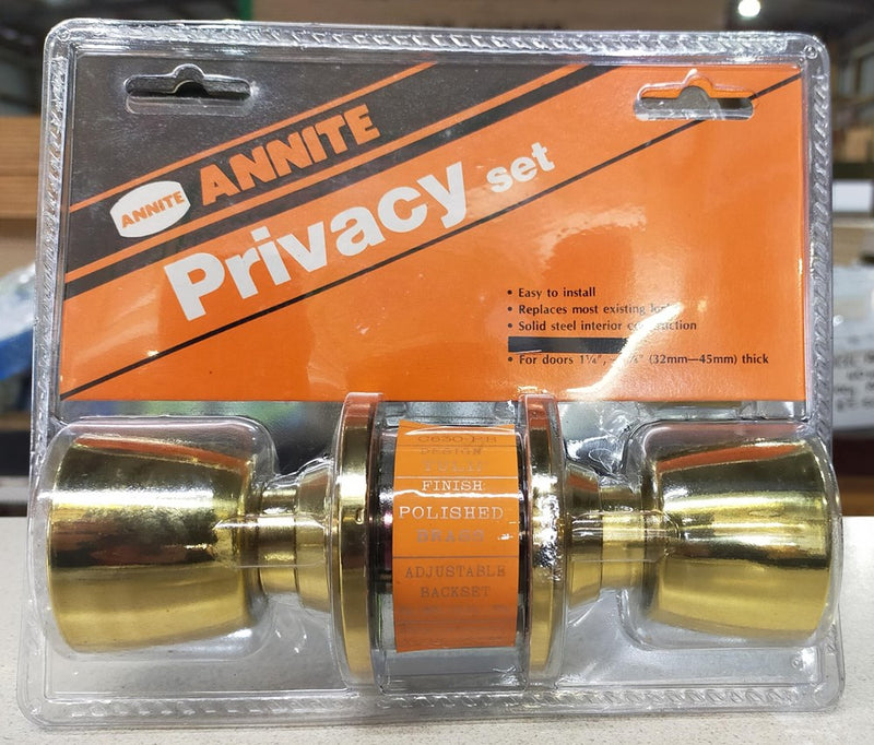 Annite Privacy Door Handle Set - New