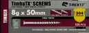 ECKO TimbaTX Screw 8gx50mm T-REX17 Stainless