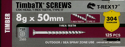 Ecko TimbaTX Screw 8gx50 T-REX17 Stainless