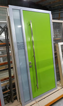 Green Aluminium Entry Door 1190x2385 (On Behalf) Keycode 5X2