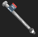ECKO Bolt M10x120mm Galvanised Hex Head