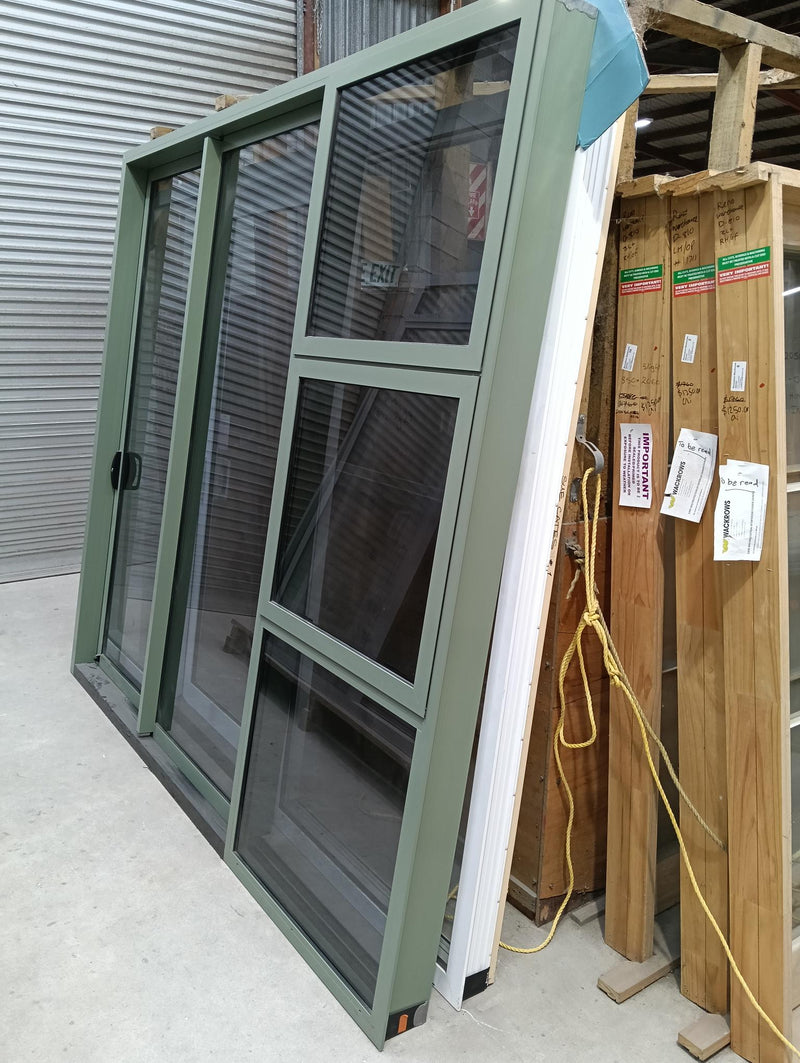 Mist Green Stacker Sliding Door 2400x2700 Double Glazed (On Behalf)