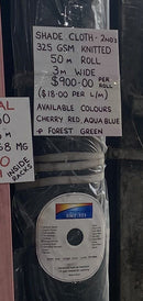 Shade Cloth - 3m WIDE 2nds