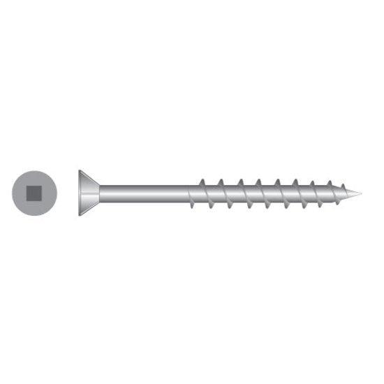 Stainless Screw 10gX65 Square Drive S/S T304