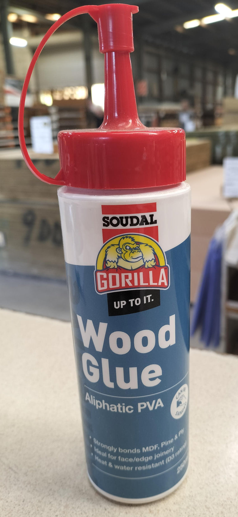 Gorilla Aliphatic PVA Wood Glue 250ml