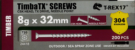 Ecko TimbaTX Screw 8gx32 T-Rex 17 Stainless