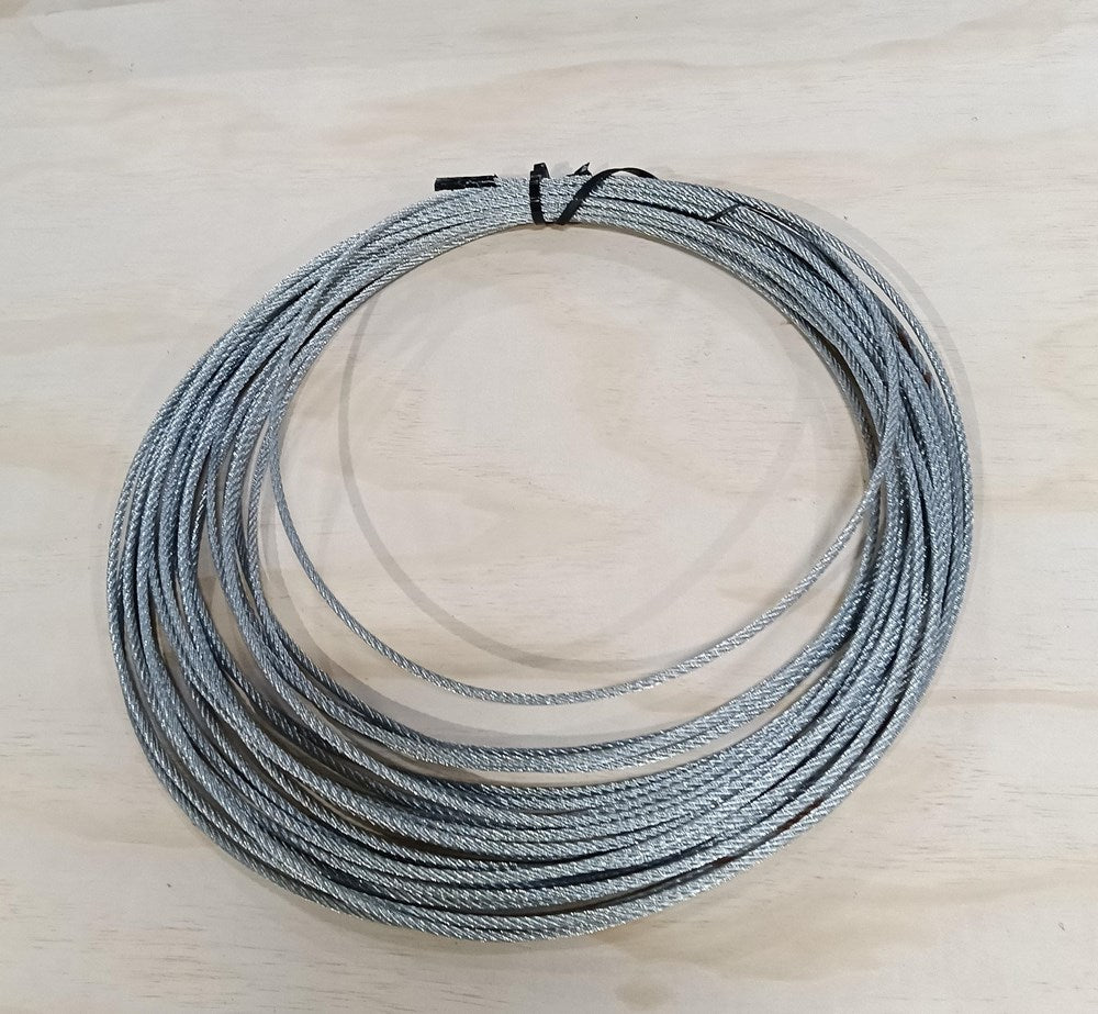 Galvanized 6mm Steel Wire Rope - 30m 2nds