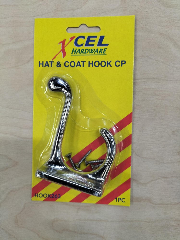 XCEL Hat & Coat Hook CP