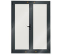 Aluminium French Door 1500X2000 DENIM Single-Glazed Safety Glass