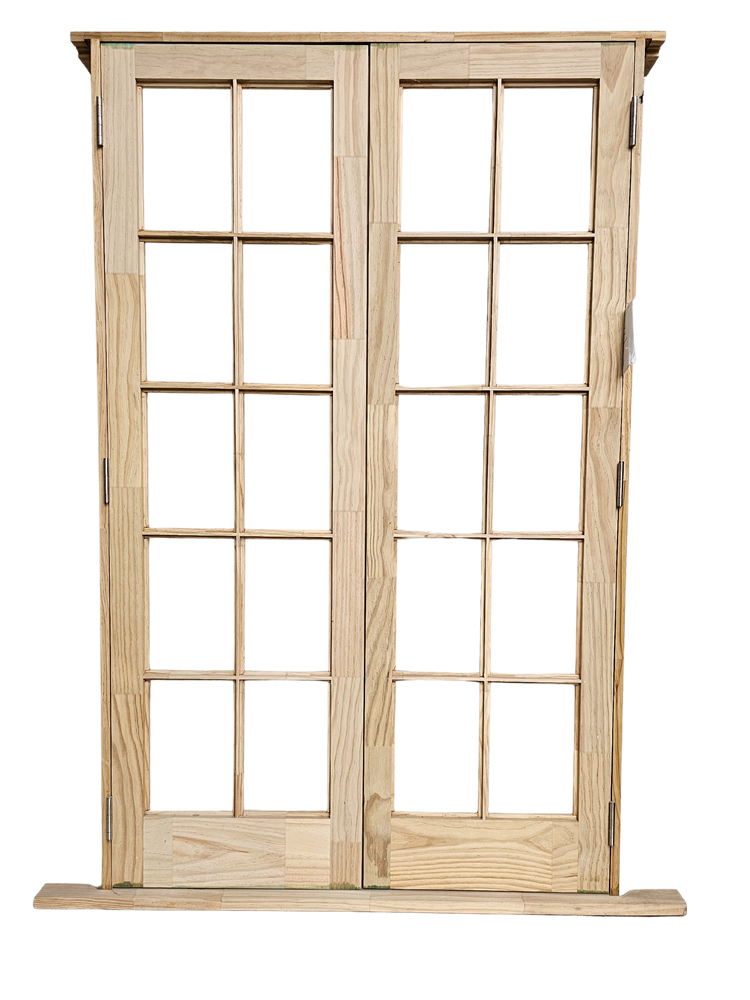 French Wooden Door - 1260x2050 10Lite *UNGLAZED*