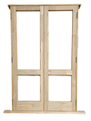 French Wooden Door - 1260x2050 2Lite *UNGLAZED*