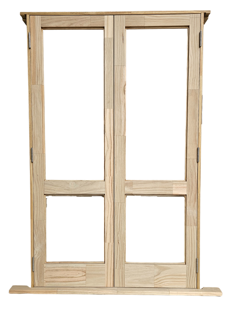 French Wooden Door - 1260x2050 2Lite *UNGLAZED*