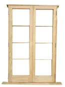 French Wooden Door - 1260x2050 4Lite *UNGLAZED*