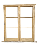 French Wooden Door - 1655x2050 3 Lite *UNGLAZED*