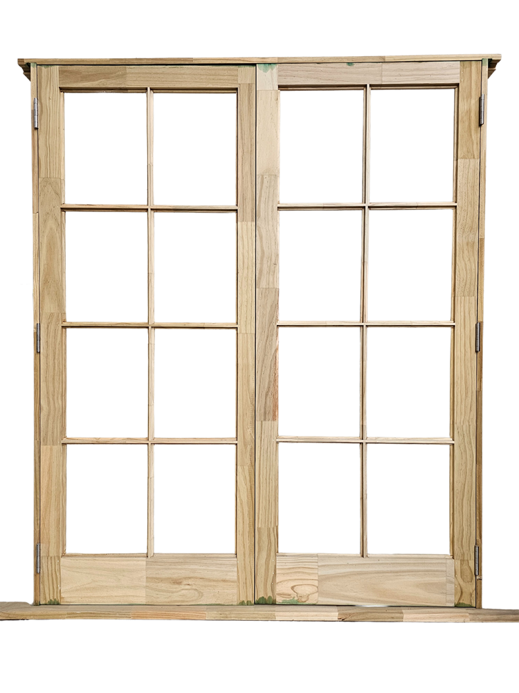 French Wooden Door - 1655x2050 8Lite *UNGLAZED*