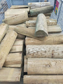 Post Half Round Stay Block No. 1 S/L 600mm H4