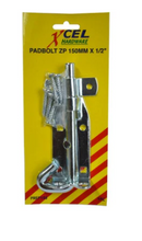 XCEL Padbolt ZP 150mmx1/2"