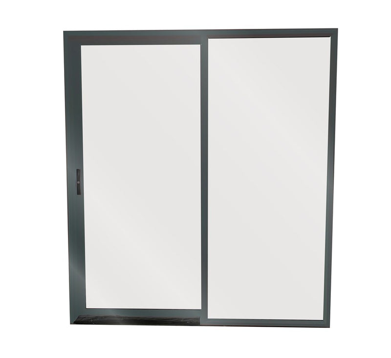 Glass Ranch Slider Aluminium Ranch Slider 1800X2000 OPEN L -Denim Blue Single-Glazed Safe
