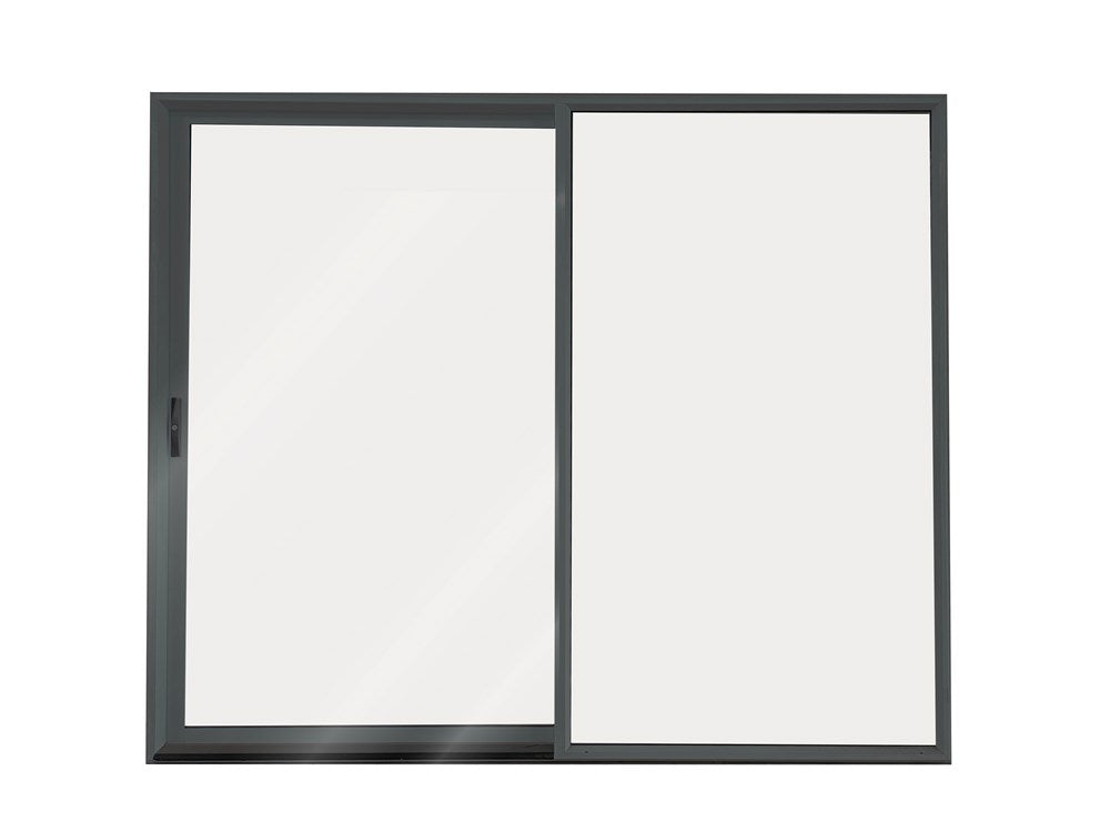 Glass Ranch Slider Aluminium Ranch Slider 2400X2000 OPEN L - FLAXPOD Single-Glazed Safety