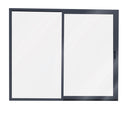 Aluminium Ranch Slider 2400X2000 OPEN R -  DENIM Single-Glazed Safety Glass